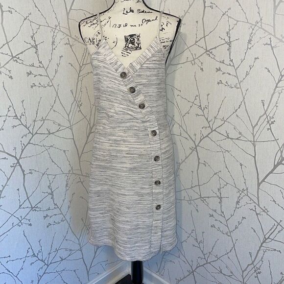 Caution to the wind faux wrap dress, Size Large - Picture 1 of 5